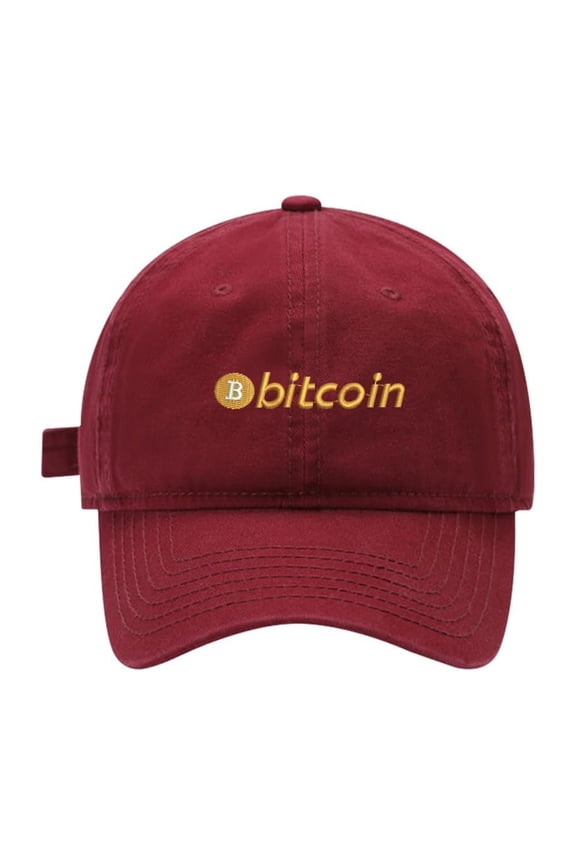 Baseball Cap Embroidered for Bitcoin BTC 1 Cotton Embroidery Baseball Hats