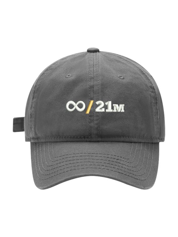 Baseball Cap Embroidered for Bitcoin Infinity / 21M Cotton Embroidery Baseball Hats