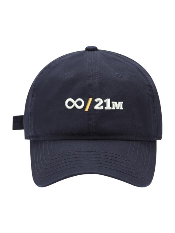 Baseball Cap Embroidered for Bitcoin Infinity / 21M Cotton Embroidery Baseball Hats