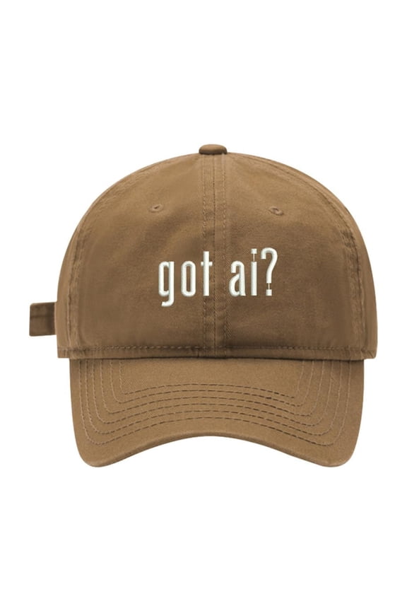 Baseball Cap Embroidered for Got AI? Cotton Embroidery Baseball Hats