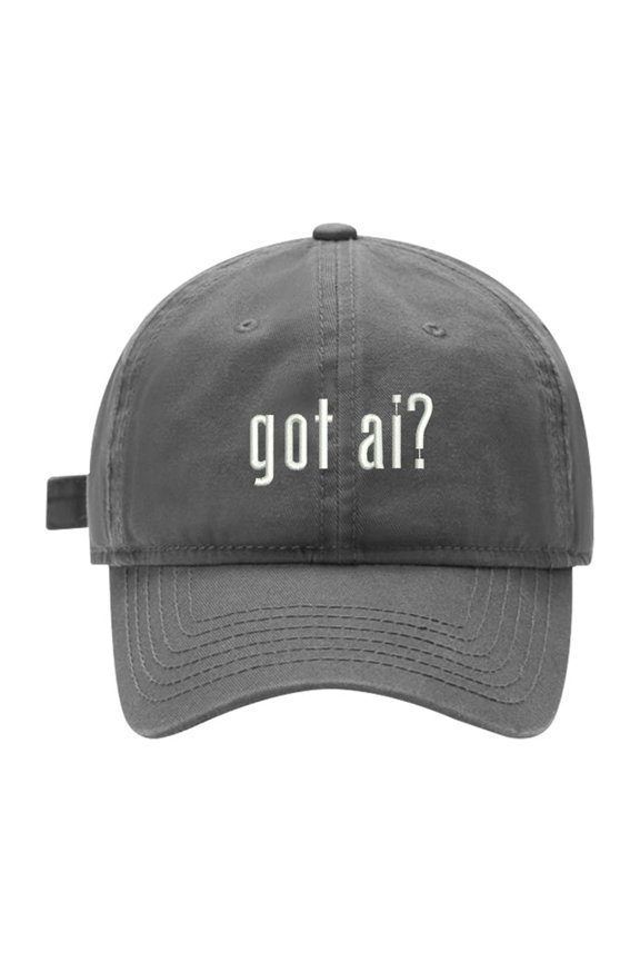 Baseball Cap Embroidered for Got AI? Cotton Embroidery Baseball Hats
