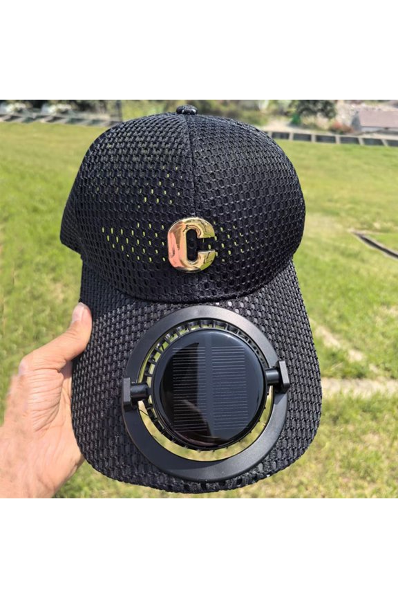 Baseball Cap Breathable Mesh Extended Brim Casual Black One Size