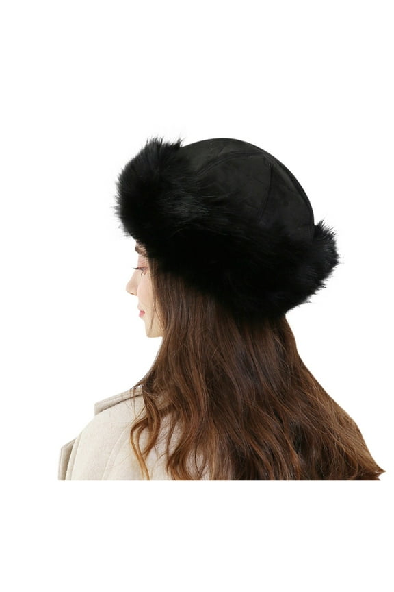 Baseball Cap Fashion Winter Mongolian Hat Solid Thick Warm Solid Earmuffs Woollen Hat Hats For Women