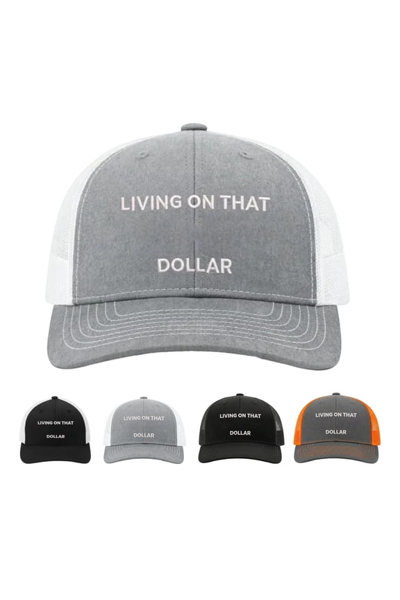 Baseball Cap Golf Dad Hat Adjustable Classic Low Profile Cotton Hat Funny Living On that Blue Collar Dollar Cap,A 1PCS
