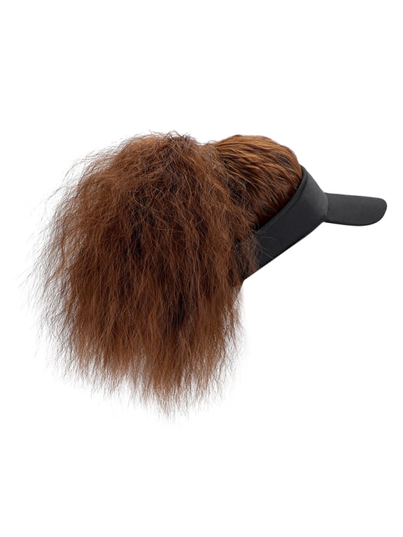 Clothing 2025 Baseball Caps Baseball Cap with Hair Wig Baseball Hat with Hair Attached Kinky Curly Adjustable Wave Hairpiece with Baseball Hat Cap Wig for Women A