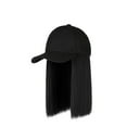 thumbnail image 1 of Adjustable Wig Hat Long Straight Hair Baseball Cap, 1 of 2