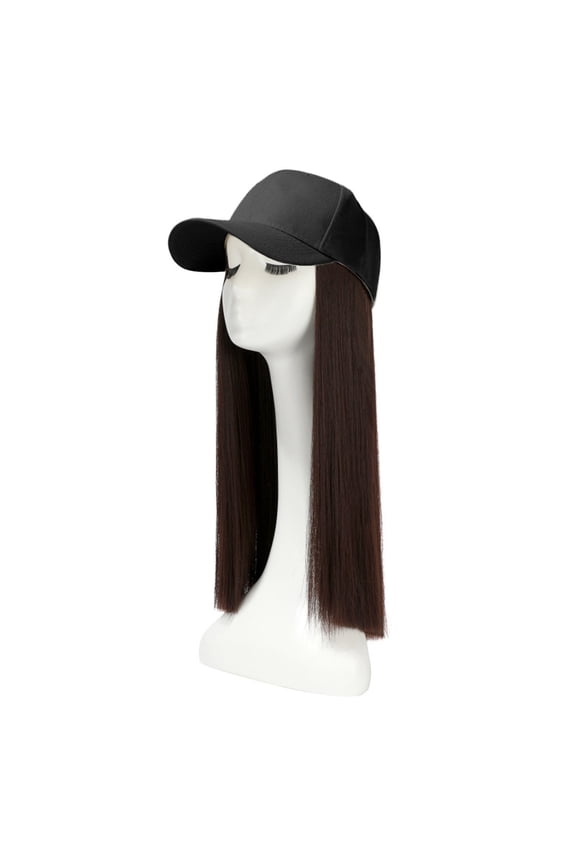 Baseball Cap Hair Straight Hair Hairstyle Adjustable Wig Hat Attached Long Hair
