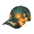 thumbnail image 1 of Baseball Cap, Halloween Backyard Pumpkin Trucker Hats Women Dad Hat for Workouts - Baseball hat Adjustable Size, 1 of 7