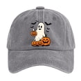 thumbnail image 1 of Baseball Cap Halloween Print Washed Baseball Cap Adjustable Unisex Casual Hat for Outdoor Sports and Daily Wear, 1 of 3