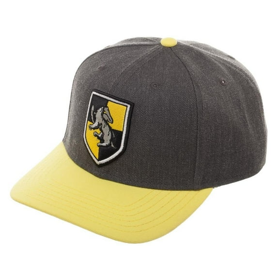 Bioworld Harry Potter Hufflepuff Curved Snapback Cap Hat