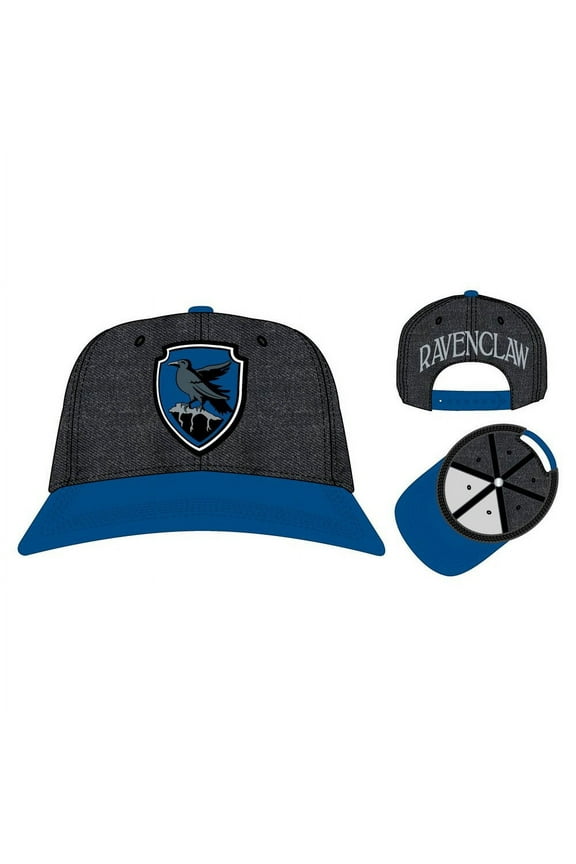Ravenclaw Metallic Embroidery Snapback Hat with Pre-Curved Bill