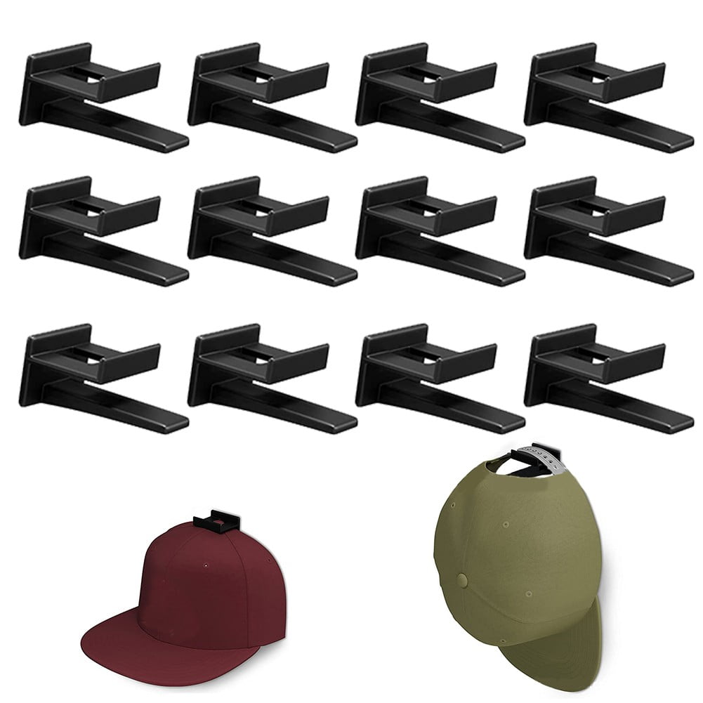 Baseball Cap Hat Rack Wall Door Hanger Holder Storage Organize 12 Hooks ...