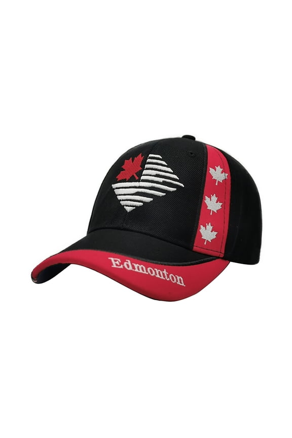 Baseball Cap Hats Canadian Maple Leaf Caps Flag Embroidered Unisex Adult Baseball Hat Red One Size