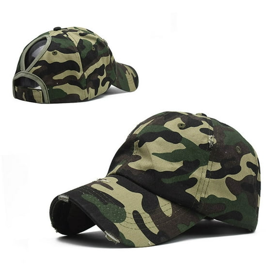 Baseball Cap With Holes Ponytail Cap With Curved Brim Cap Spring Summer Women's Outdoor Sports Sun Cap Panel Baseball Hat Trucker Caps Low Profile Flag Hat Womens Cap Distressed Bill Hats Hard Hat