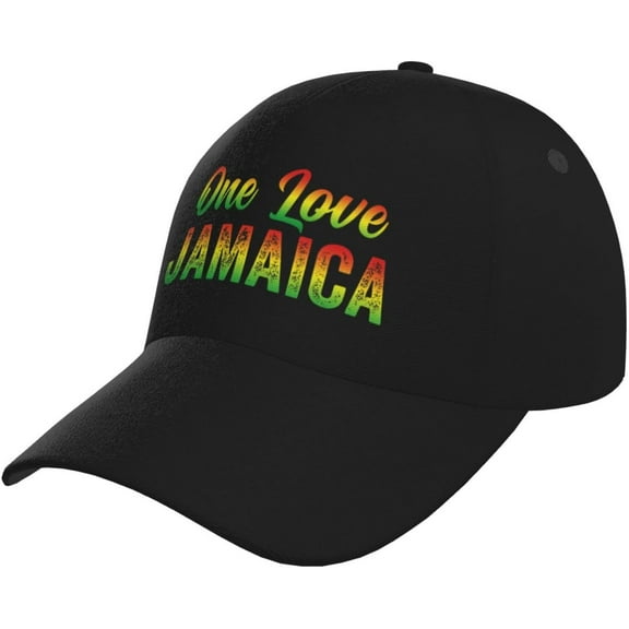 Baseball Cap Jamaica Hat for Men Women, Fashion Adjustable Baseball Hat Casual Sun Visor Hats for Running Hiking