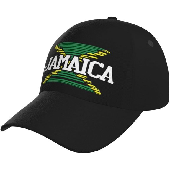 Baseball Cap Jamaica Hat for Men Women, Fashion Adjustable Baseball Hat Casual Sun Visor Hats for Running Hiking