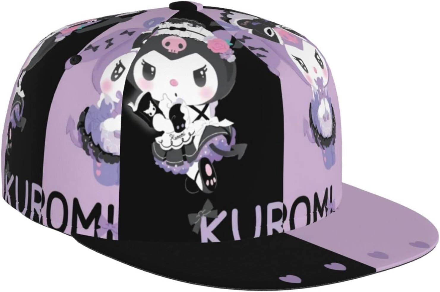 Baseball Cap Kuromi Anime My Melody Flat Brim Hip Hop Hat Trucker