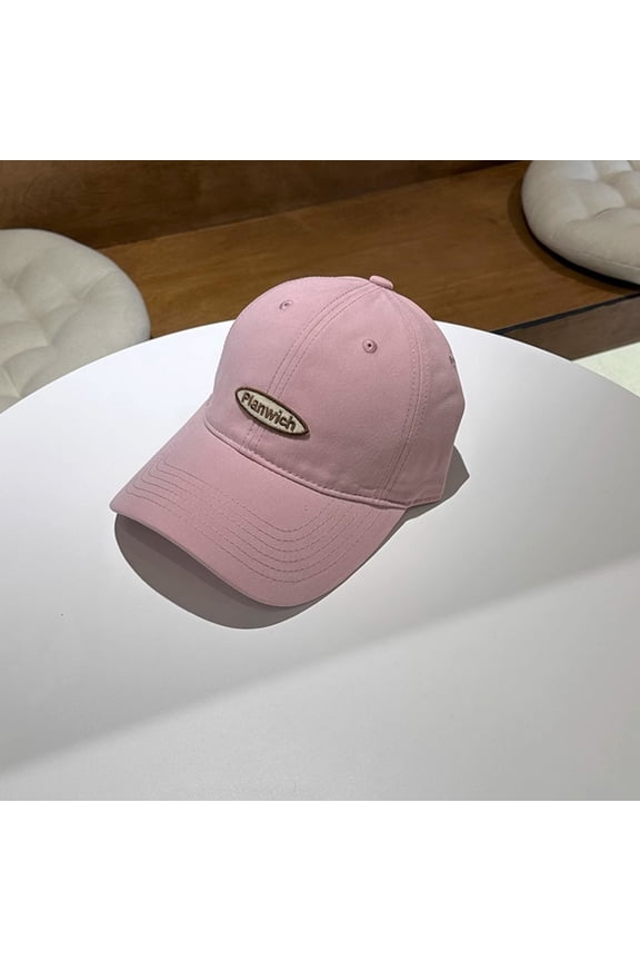 Baseball Cap Letter Patch Unisex Washed Cotton Adjustable Curved Brim Deep Crown Big Head Friendly Breathable Casual Fashion Sun Shade Outdoor Sport Daily Wear Dad Hat All Season