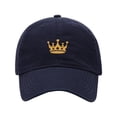 thumbnail image 2 of Mens Baseball Cap King With Crown Embroidered Washed Cotton Vintage Dad Gifts Hat 2 of 11