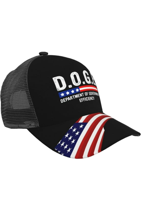 Baseball Cap Men Doges D-O-G-E. Snapback Trucker Hat for Men's Ball Hat Department-of-Government-Efficiency Caps
