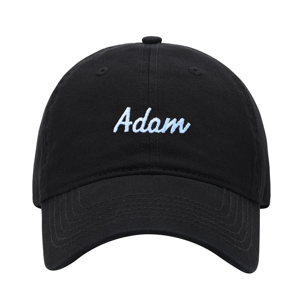 Baseball Cap Men Name Adam Gift Embroidered Washed Cotton Dad Hat