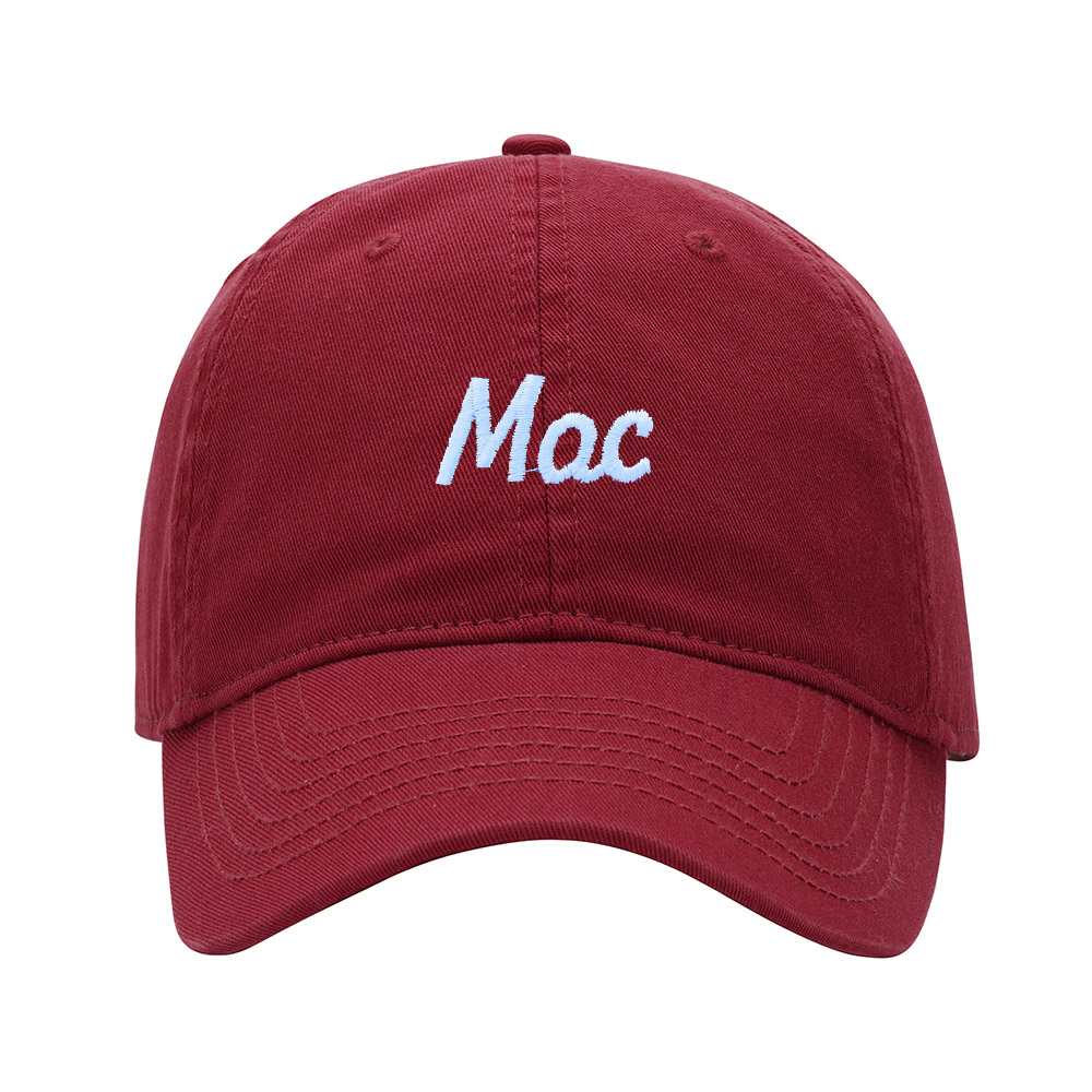Baseball Cap Men Name Mac Gift Embroidered Washed Cotton Dad Hat ...