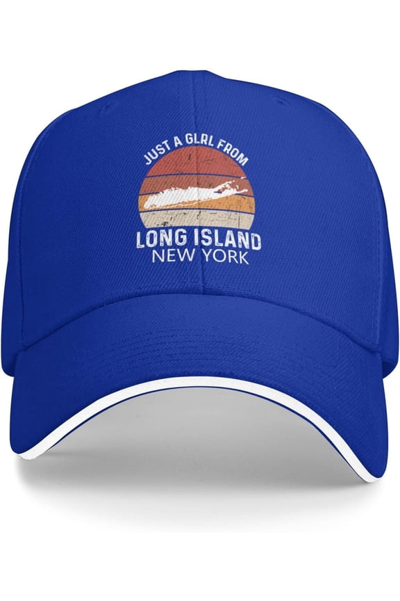 Baseball Cap Men New York Hat for Men's New York Just A Girl from Long Island New York Lids Cap