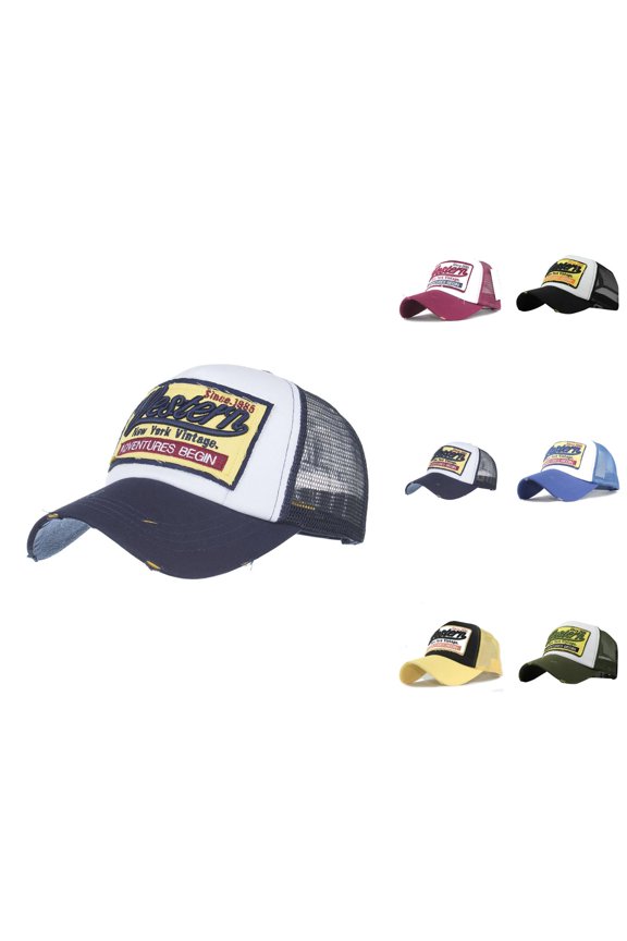 Baseball Cap for Men Summer Quick-Dry Flat Top Hat Lightweight Breathable Dad Hat UV Protection Baseball Caps for Running Hiking Fishing Outdoor Sports Travel Hat