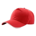 thumbnail image 1 of Baseball Cap Men Twill Adjustable Dad Hat Unisex Washed Distressed Lightweight Running Cap Red One Size, 1 of 7