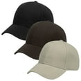 thumbnail image 1 of Baseball Cap for Men & Women 3 Pack Sun Protection Plain Snapback Hats Unisex Multipack Casual Solid Adjustable Workout Golf Ball Hat Summer, 1 of 2