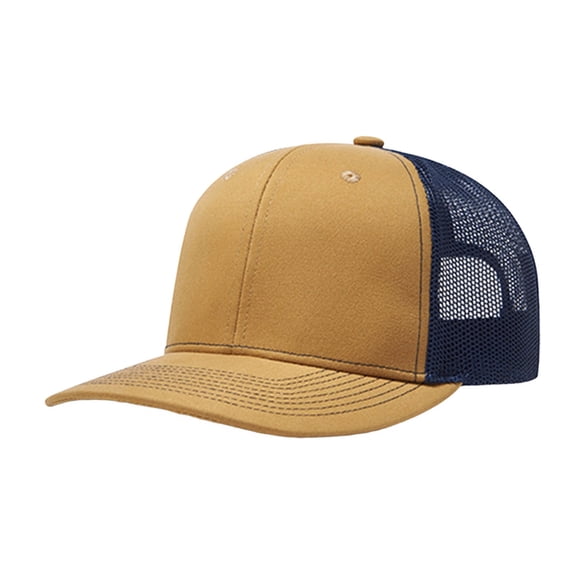 Baseball Cap Men Women Mesh Panel Plain Baseball Cap Breathable Adjustable Sun Hat For Outdoor Sports Gold One Size