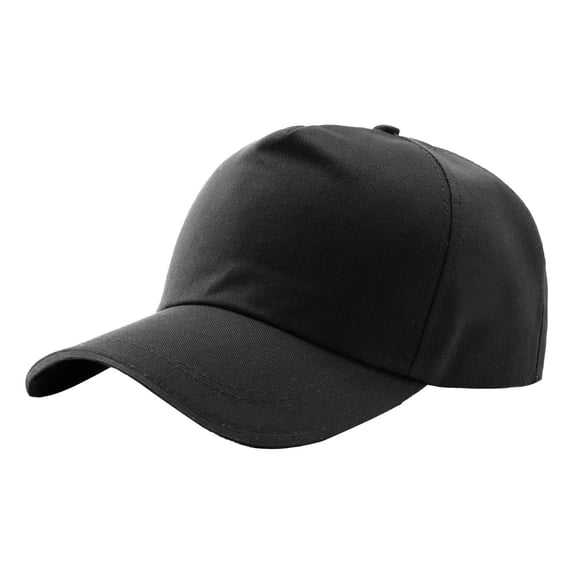 Baseball Cap for Men and Women, Summer Sun Hat with Adjustable Strap, Fashion Casual Peaked Cap for Outdoor Activities, UV Protection Daily Wear Visor Cap-Black