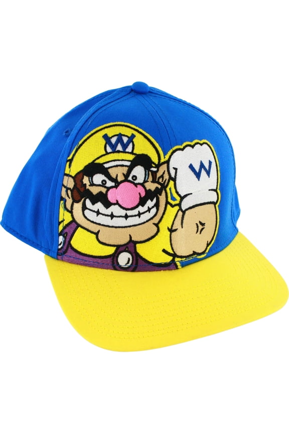 Nintendo Super Mario Wario Adjustable Snapback Hat, Ages 14+