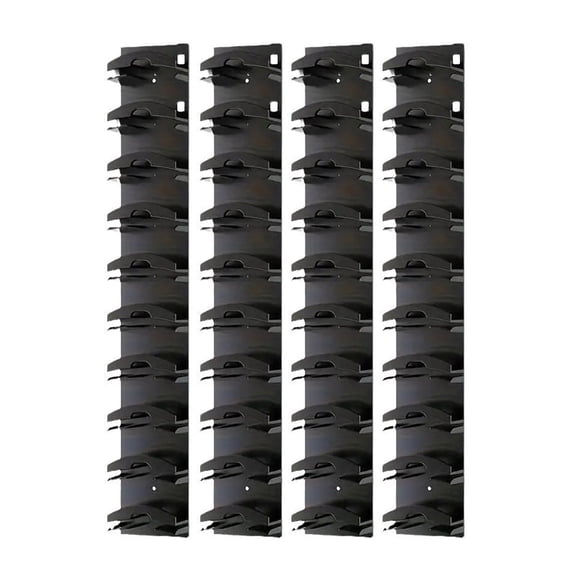 Baseball Cap Organizer Cap Holder Hat Hangers for Wall Closet Door Bedroom，Hat Organizer for Baseball Caps, Detachable DIY Hat Rack for Wall Hat Holder Hold up to 44 Hats, (4pcs,Black)