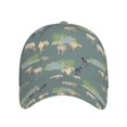 thumbnail image 1 of Baseball Cap, Painted Cute Goat Green Trucker Hats Women Dad Hat For Workouts - Baseball Hat Adjustable Size, 1 of 2