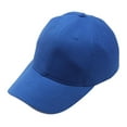 thumbnail image 1 of Baseball Cap Plain Dad Hat Unstructured Low Profile Hat Soft Brim Adjustable Size for Running Workouts And Outdoor Activities All Seasons Blue One Size, 1 of 1
