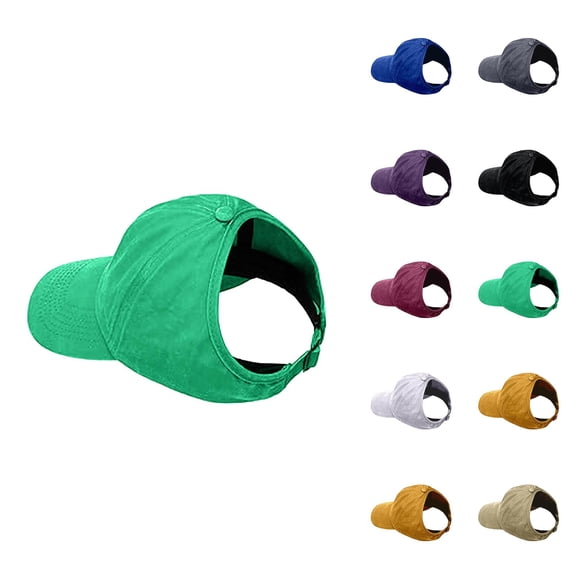 Baseball Cap Ponytail Hats for Women Lightweight Breathable Dad Hat