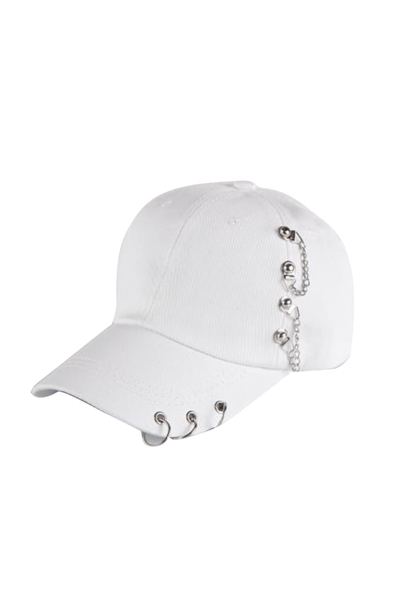 Baseball Cap Punk Hip Hop Baseball Cap All-match Adjustable Visor for Sun Hat Co