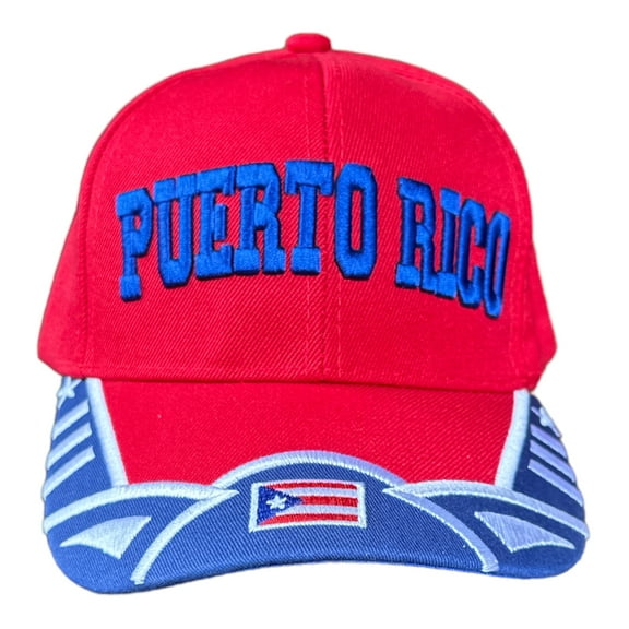 Baseball Cap Red Flag Puerto Rico