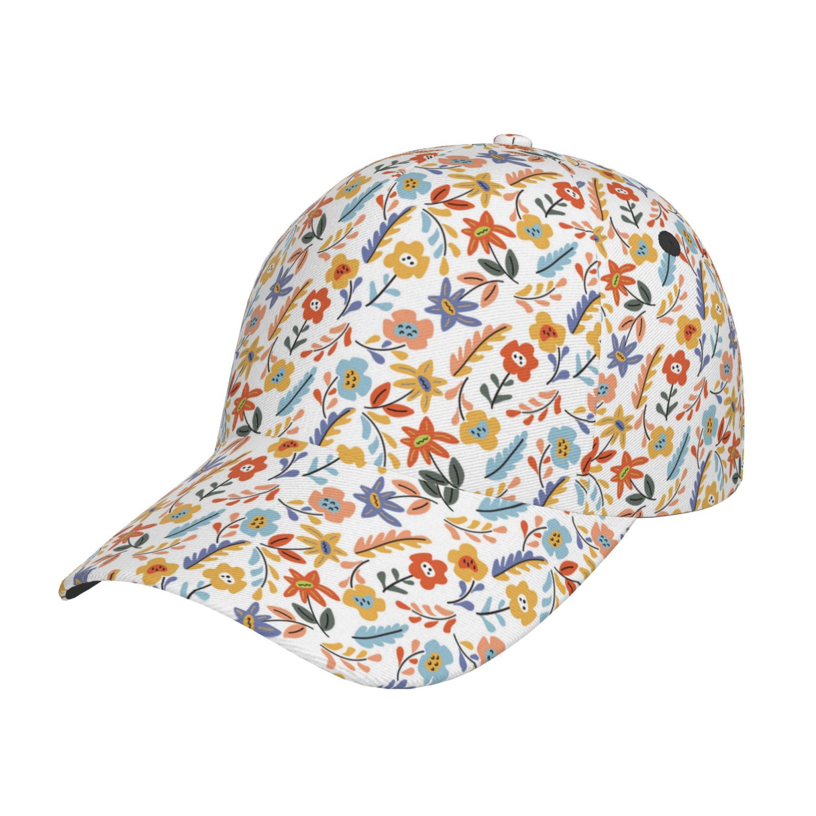 Retro Sparkle Krispy Kreme Baseball Cap - Adjustable Flat Cap For Women, Men, Girls & Boys