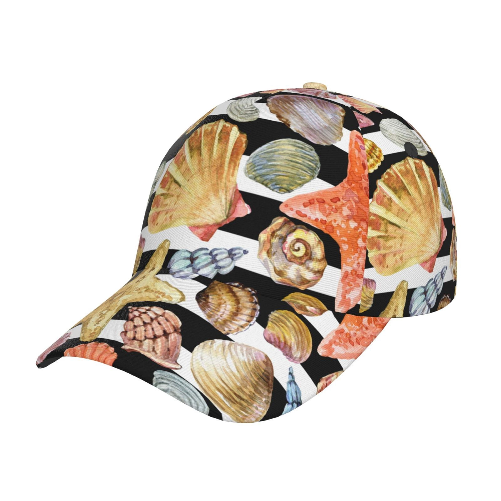 Hat With Shell Baseball Cap - Sea Shell Hats for Men Women Low Profile Classic ...