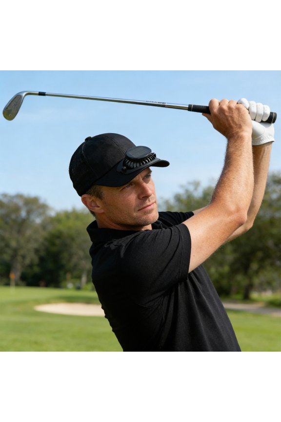 Baseball Cap with Solar Charging Fan and USB Power, Breathable Outdoor Hat with LED Display and 3-Speed Settings for Heat Relief During Summer Activities