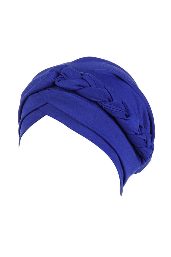 Baseball Cap Solid Plait India Hat Muslim Ruffle Cancer Chemo Beanie Turban Wrap Cap Hats For Women