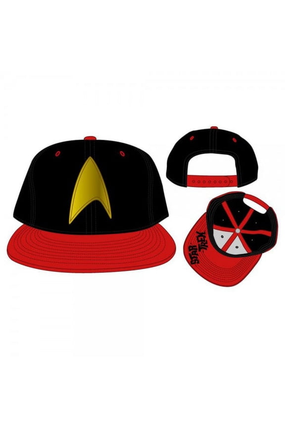 Baseball Cap - Star Trek - Logo Black/Red Snapback New Anime sb1sbqsta
