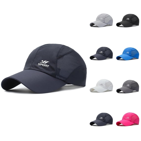 Baseball Cap Summer Hat Spring Summer Outdoor Quick Drying Fabric Sports Hats Men's Women's Lightweight Breathable Avisilla Mesh Caps