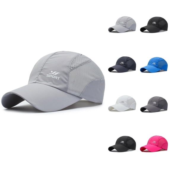 Baseball Cap Summer Hat Spring Summer Outdoor Quick Drying Fabric Sports Hats Men's Women's Lightweight Breathable Avisilla Mesh Caps