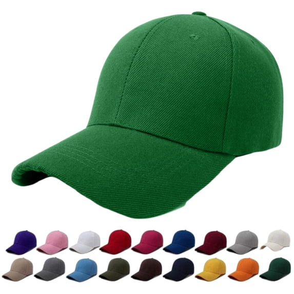 Baseball Cap Sun Protection Hat Adjustable Outdoor Hat for Men Women Casual Sports Cap Lightweight Curved Brim Hat with Multiple Color Options for Travel Running Hiking Daily Wear 1 Pack, Dark Green