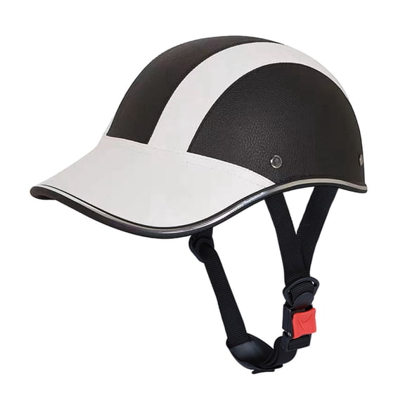 Baseball Cap Sunshade Bicycle Helmet, Bicycle Helmet, Riding Outdoor Helmet-White
