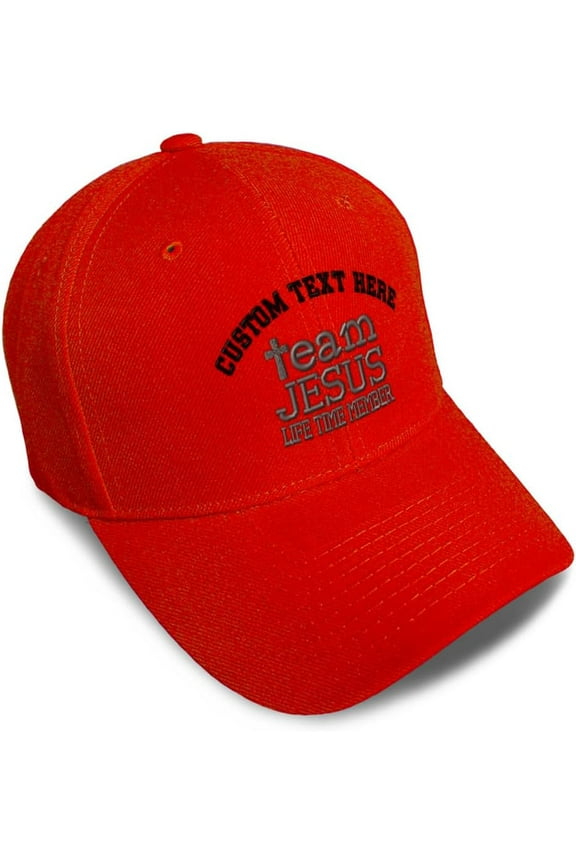 Baseball Cap Team Jesus Life Time Member C Embroidery Dad Hats For Men & Women Unisex
