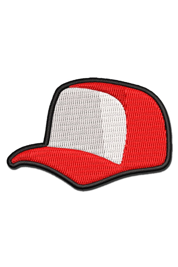 Baseball Cap Trucker Hat Sports Applique Multi-Color Embroidered Hook & Loop Patch - 2.0 Inch Mini